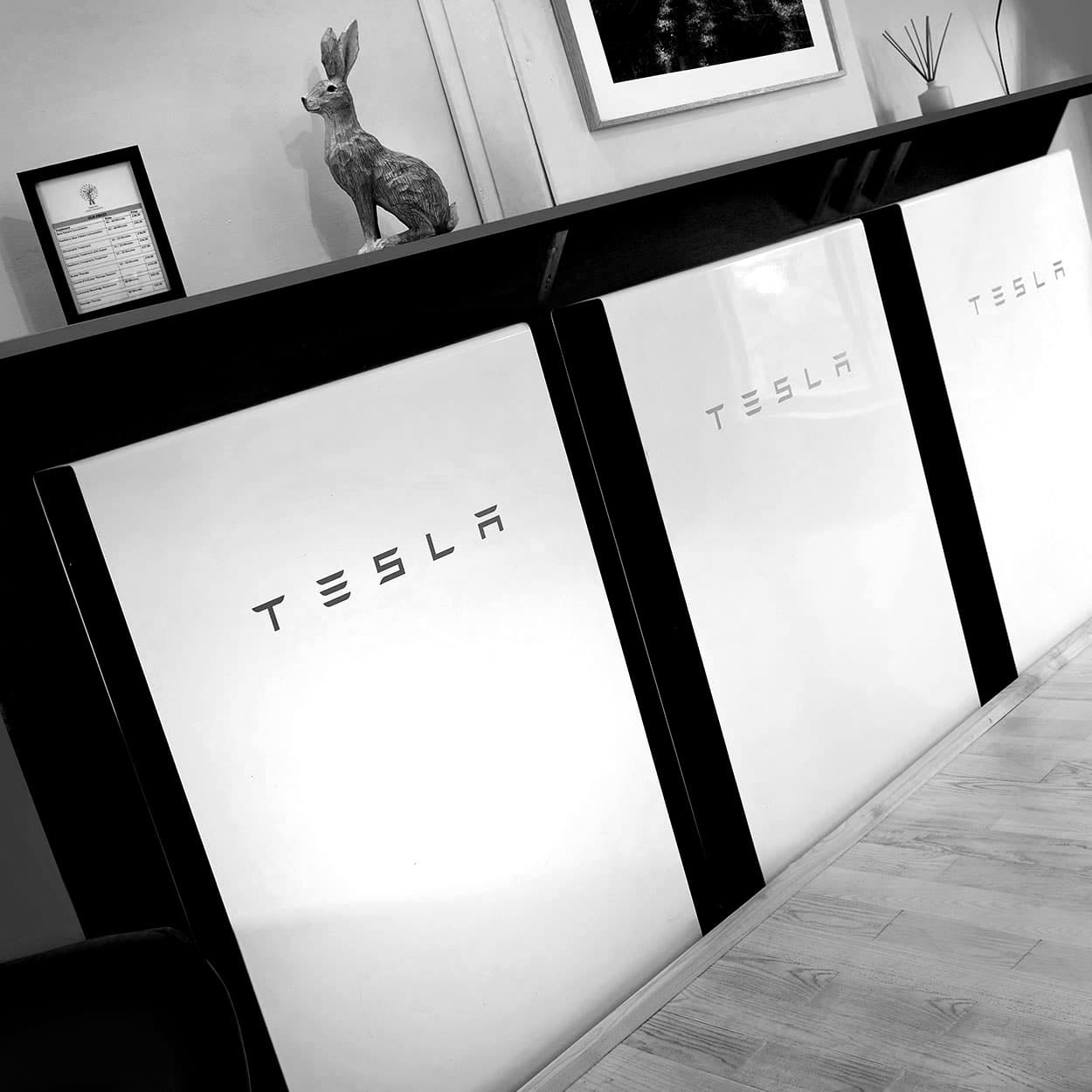 The Tesla batteries that power the Biddenden Chiropractic clinic. We offer a range of treatments for back, shoulder, knee and neck pain.